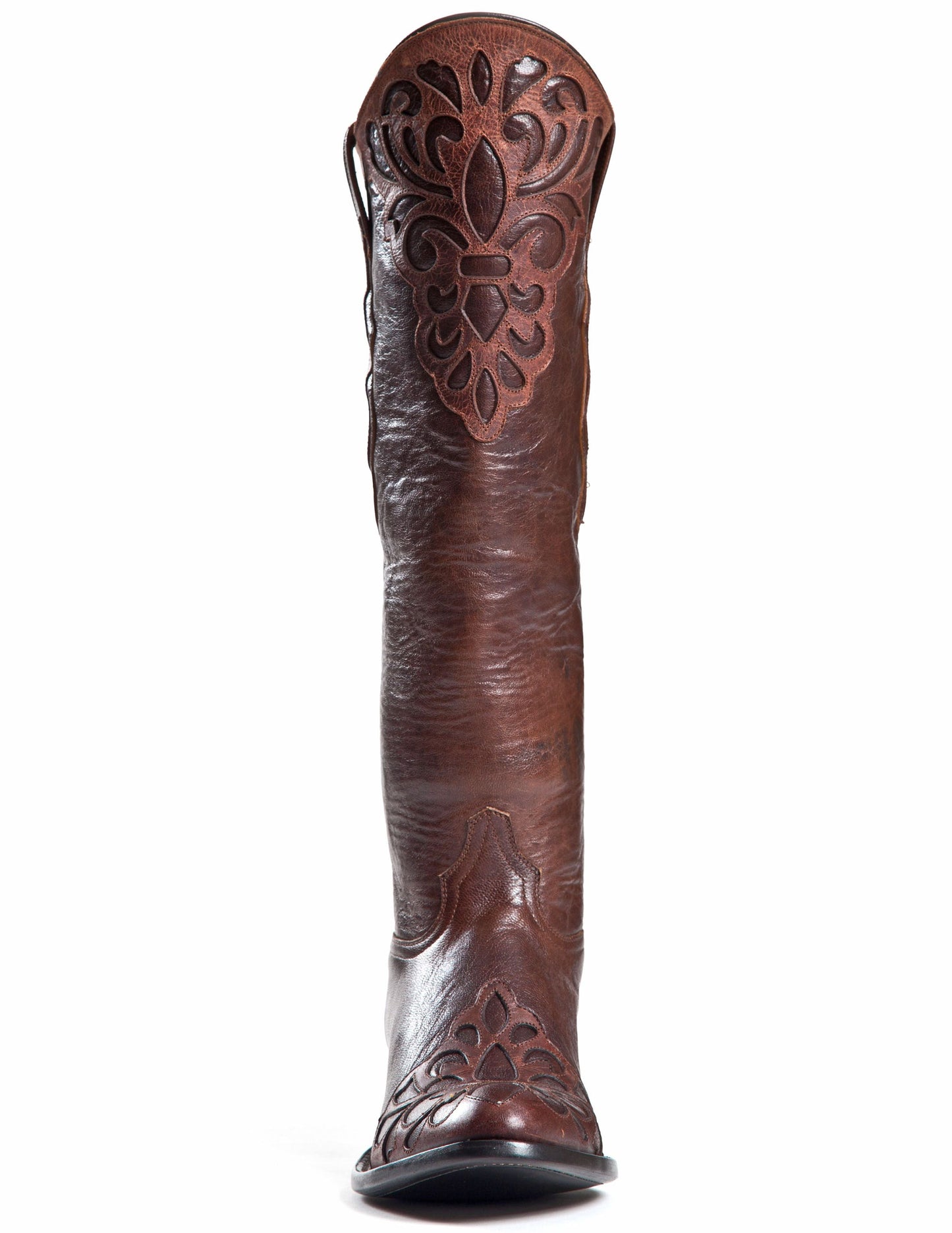 Johnny Ringo Sagrada Collection Volcano Cobre Boot with Fleur De Lis Inlay