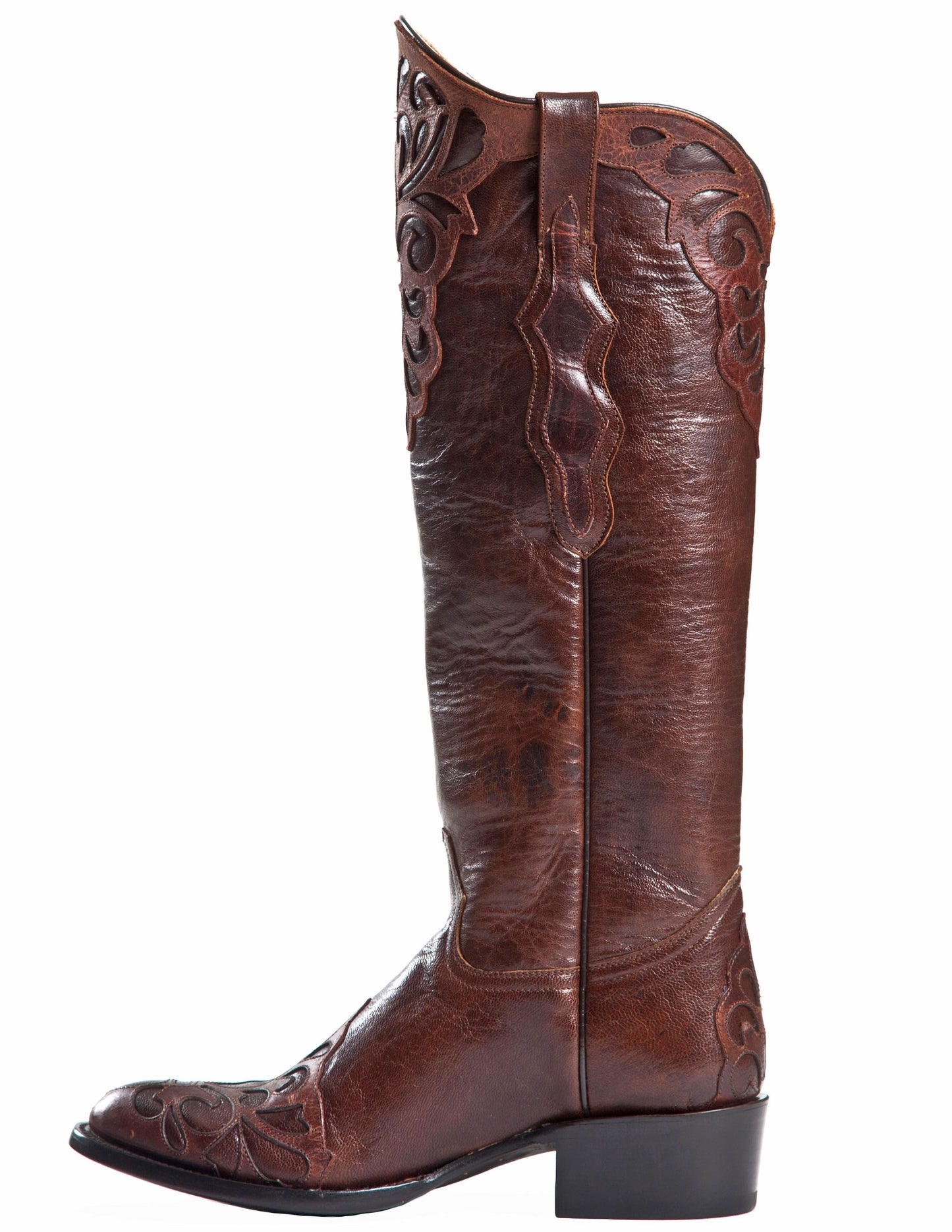 Johnny Ringo Sagrada Collection Volcano Cobre Boot with Fleur De Lis Inlay