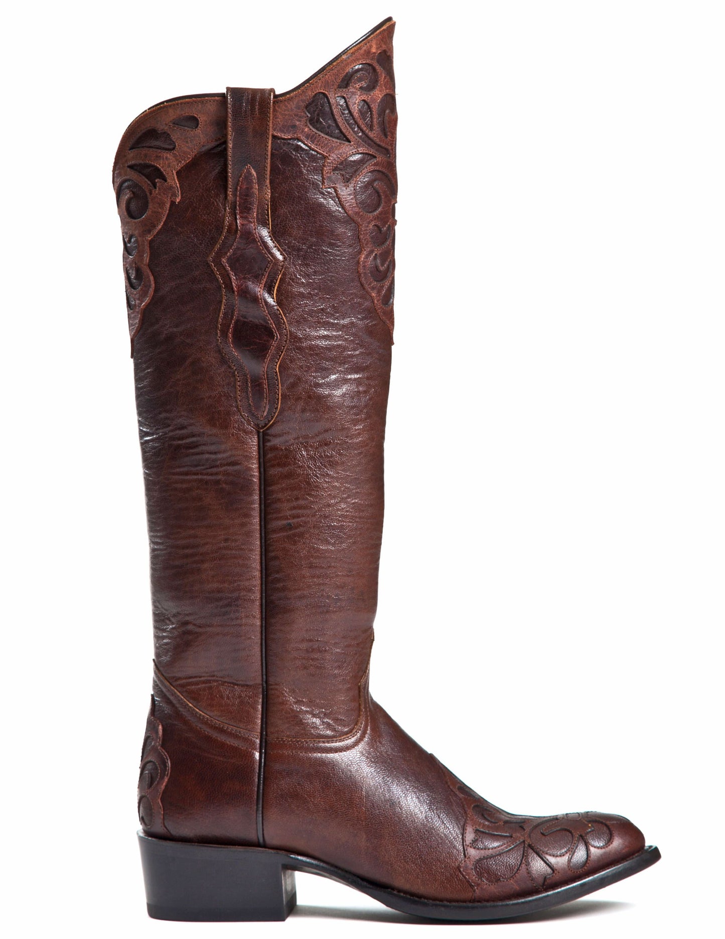 Johnny Ringo Sagrada Collection Volcano Cobre Boot with Fleur De Lis Inlay