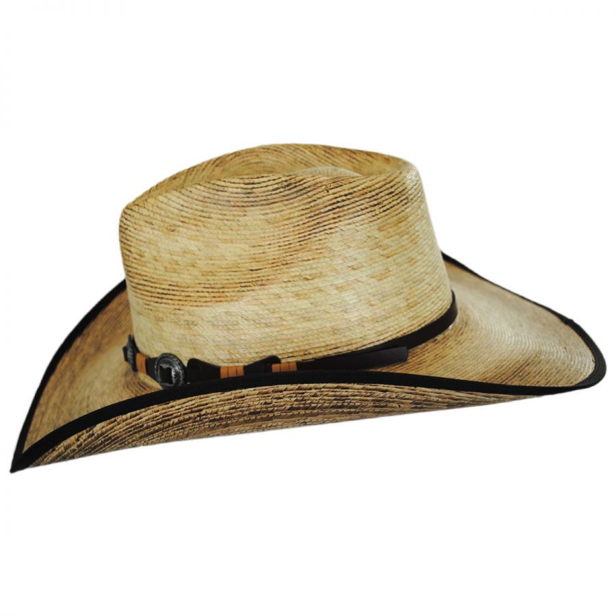 Kimball Palm Leaf Straw Western Hat by Stetson