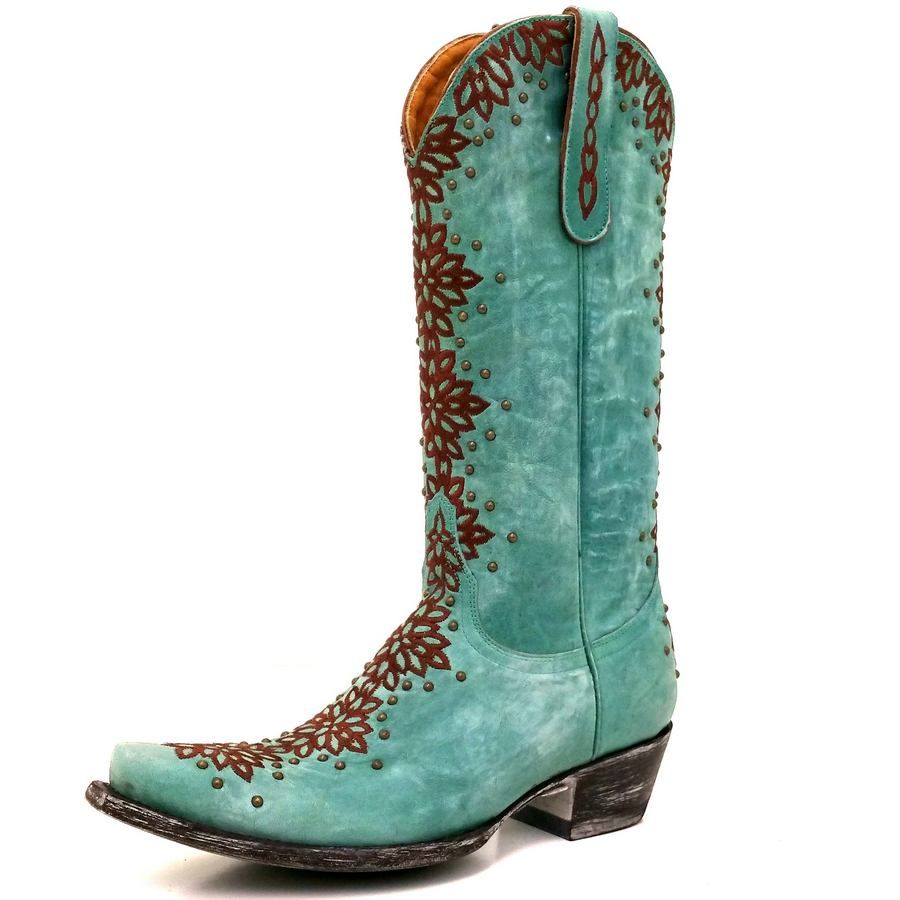 Old Gringo Tatum Aqua and Brown Boots