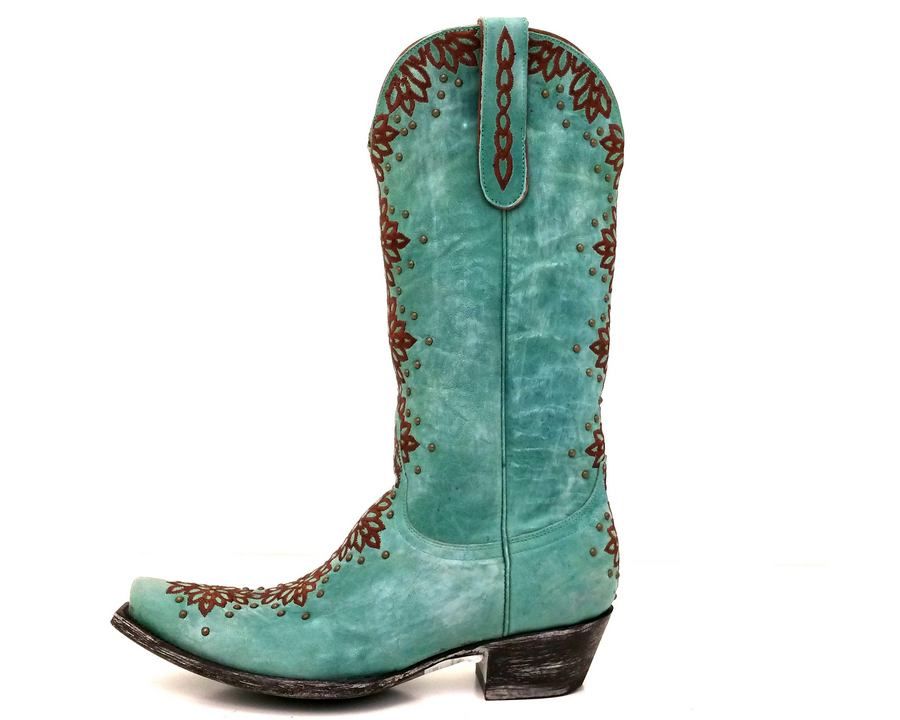 Old Gringo Tatum Aqua and Brown Boots