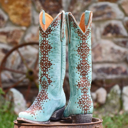 Old Gringo Tatum Aqua and Brown Boots