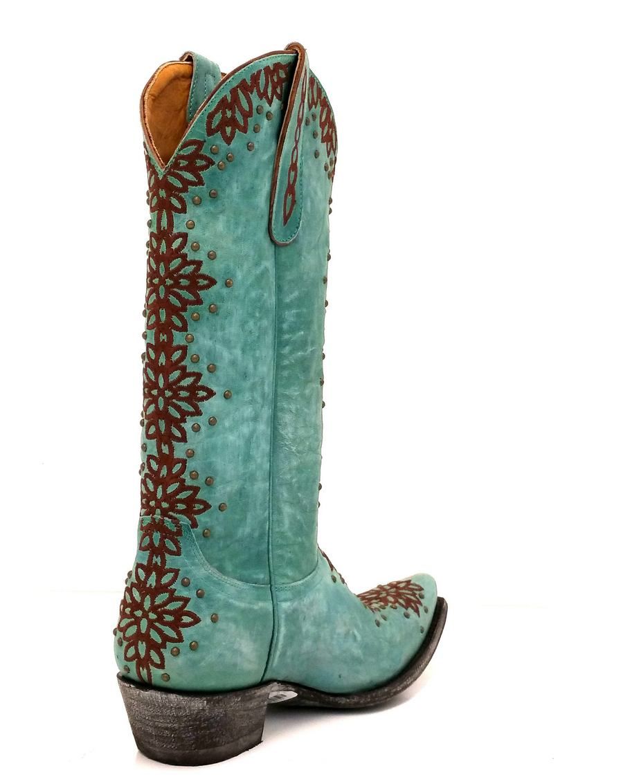 Old Gringo Tatum Aqua and Brown Boots