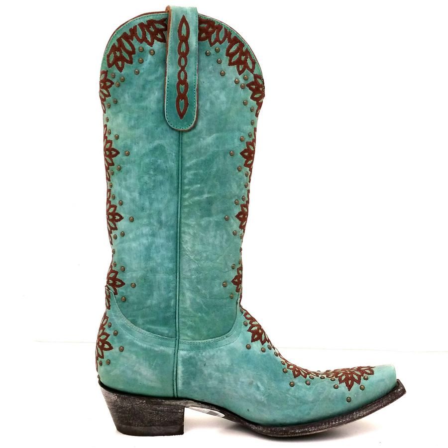 Old Gringo Tatum Aqua and Brown Boots