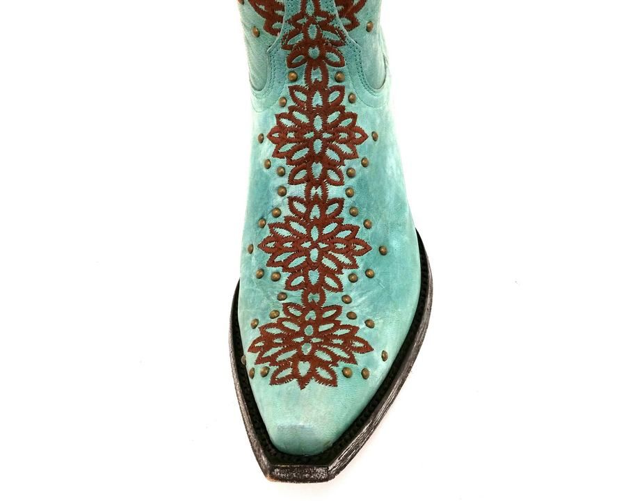 Old Gringo Tatum Aqua and Brown Boots