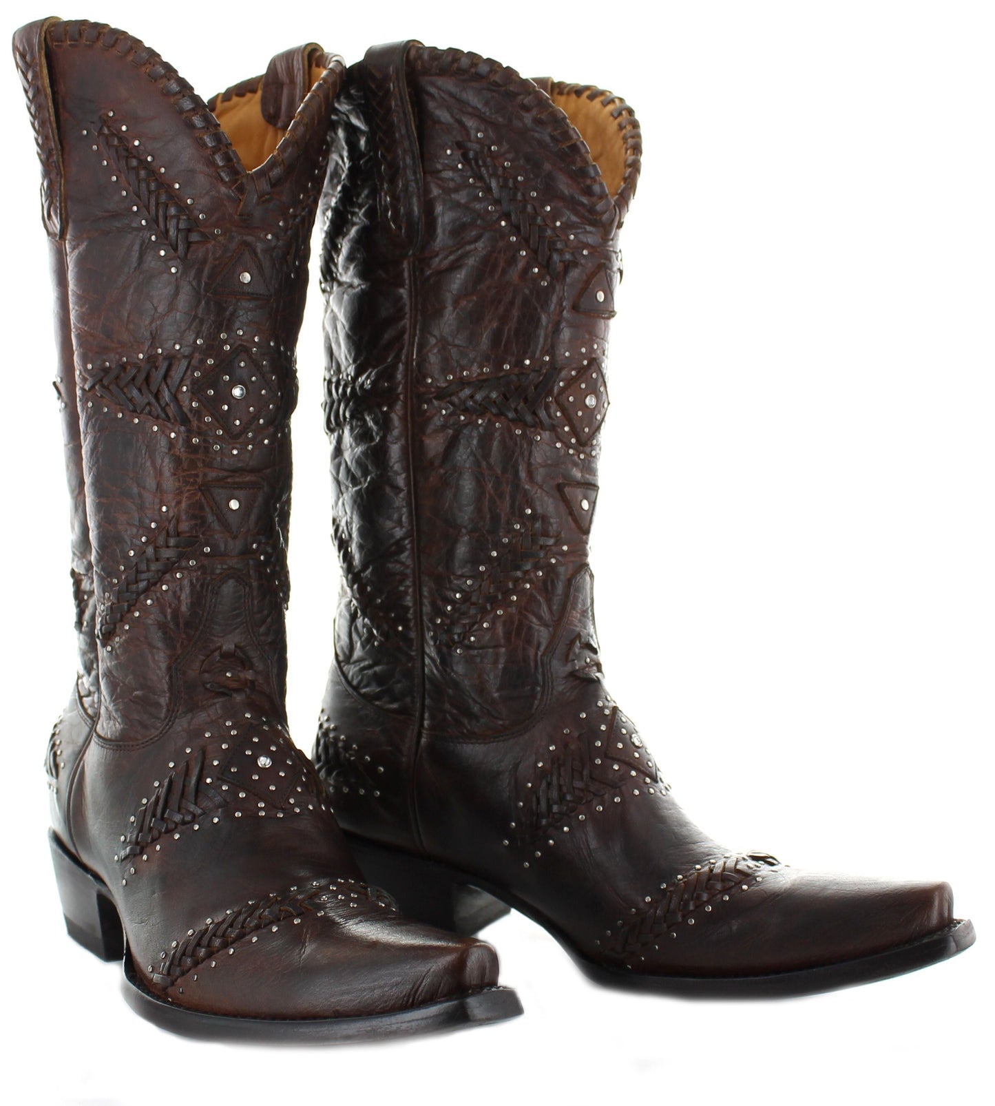 Old Gringo Red Arcangel 13" Whipstitch Stud Boots