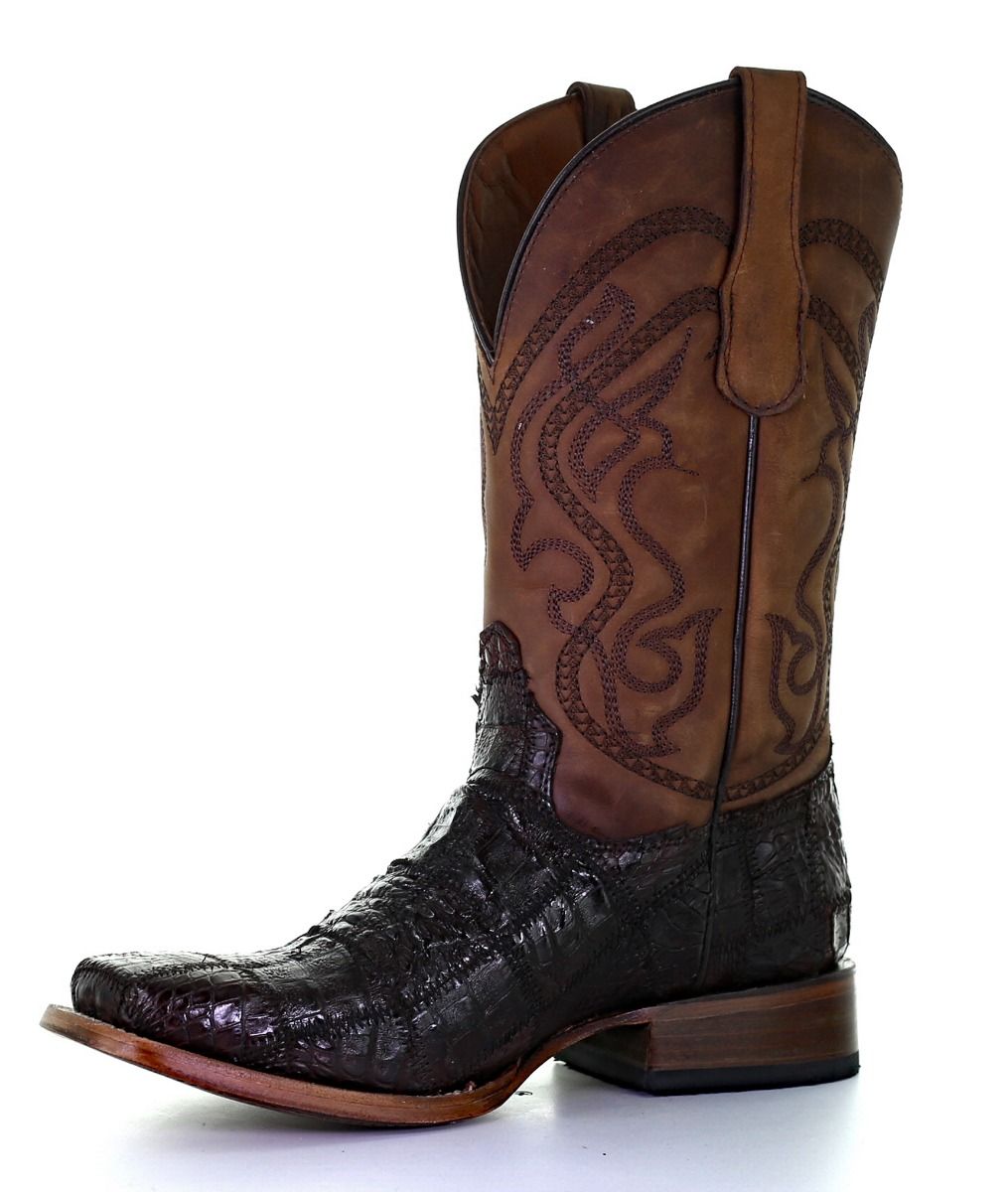 Men's Cinnamon Caiman Patch Work Boot By Circle G L5735