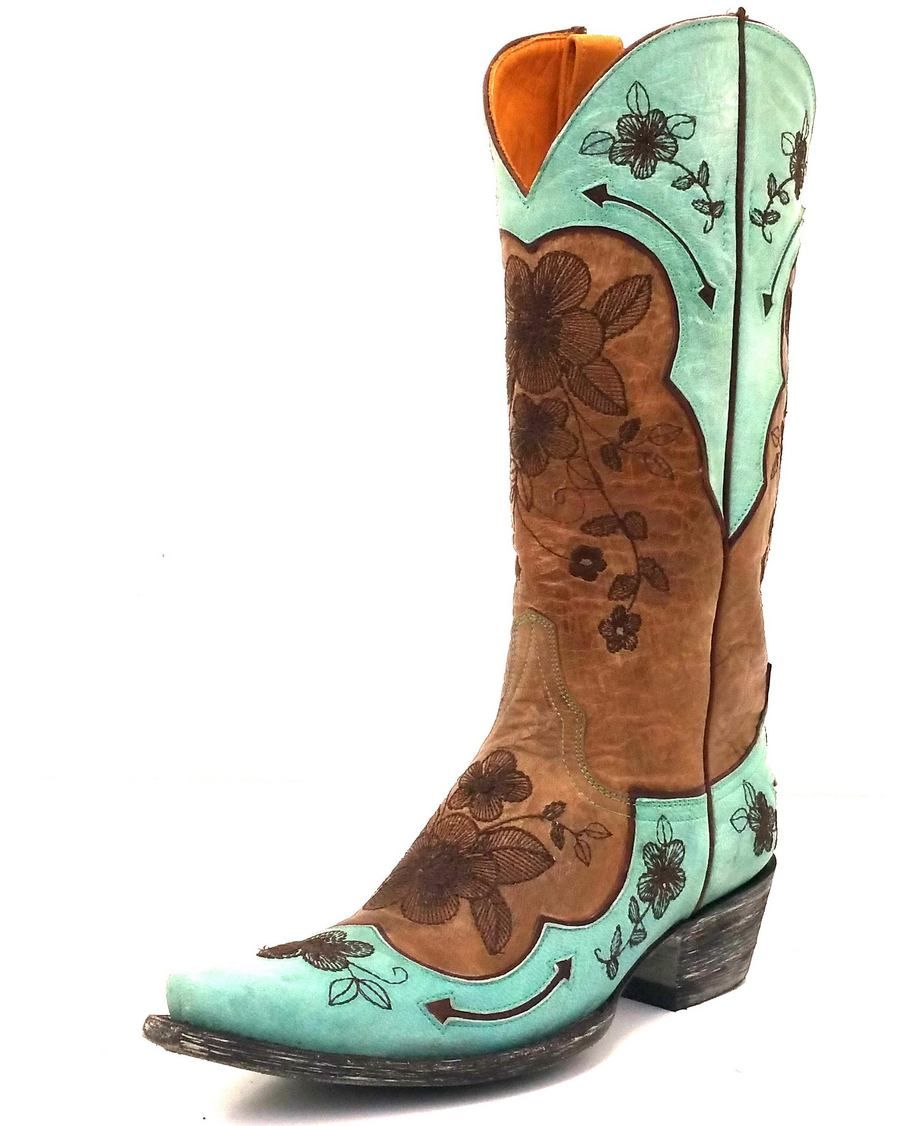 Old Gringo Bonnie Pippin Teal and Brown Boot