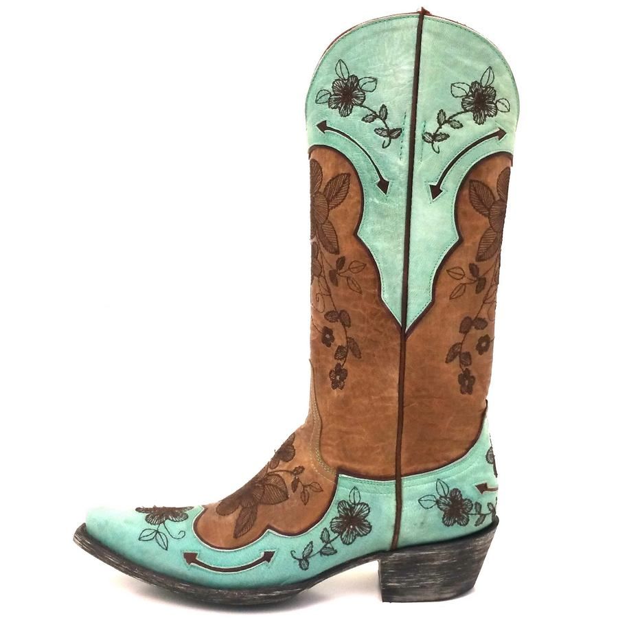 Old Gringo Bonnie Pippin Teal and Brown Boot