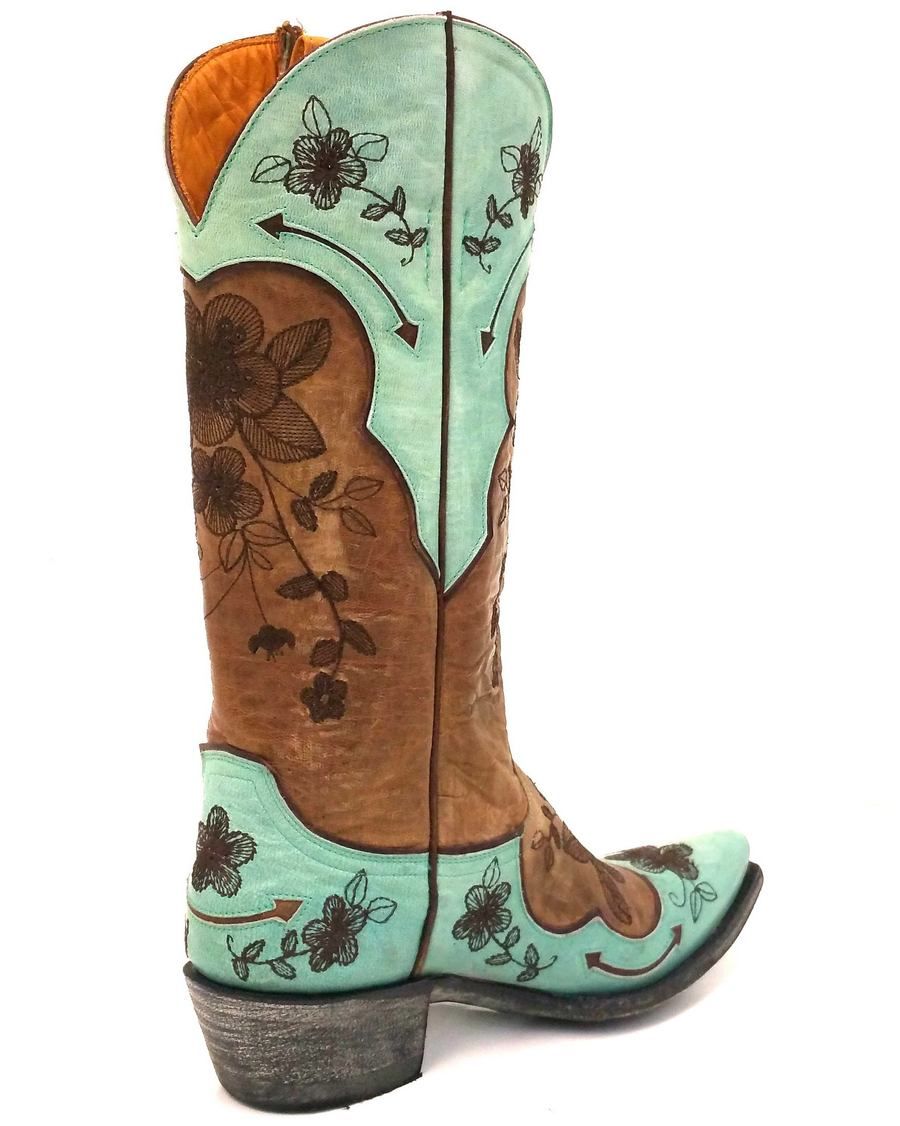 Old Gringo Bonnie Pippin Teal and Brown Boot