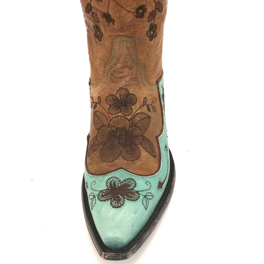 Old Gringo Bonnie Pippin Teal and Brown Boot