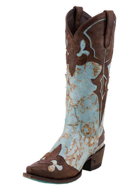 Lane Masquerade Boots in Turquoise