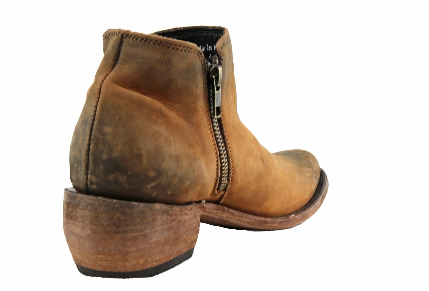 Vegas Faggio Stonewashed Double Zip Bootie