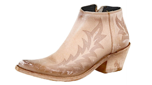 Reba Leather Western Ankle Boot By Liberty Black7129116