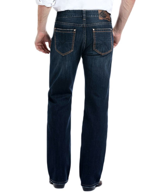 Rock and Roll Cowboy Double Barrel Dark Wash Straight Denim