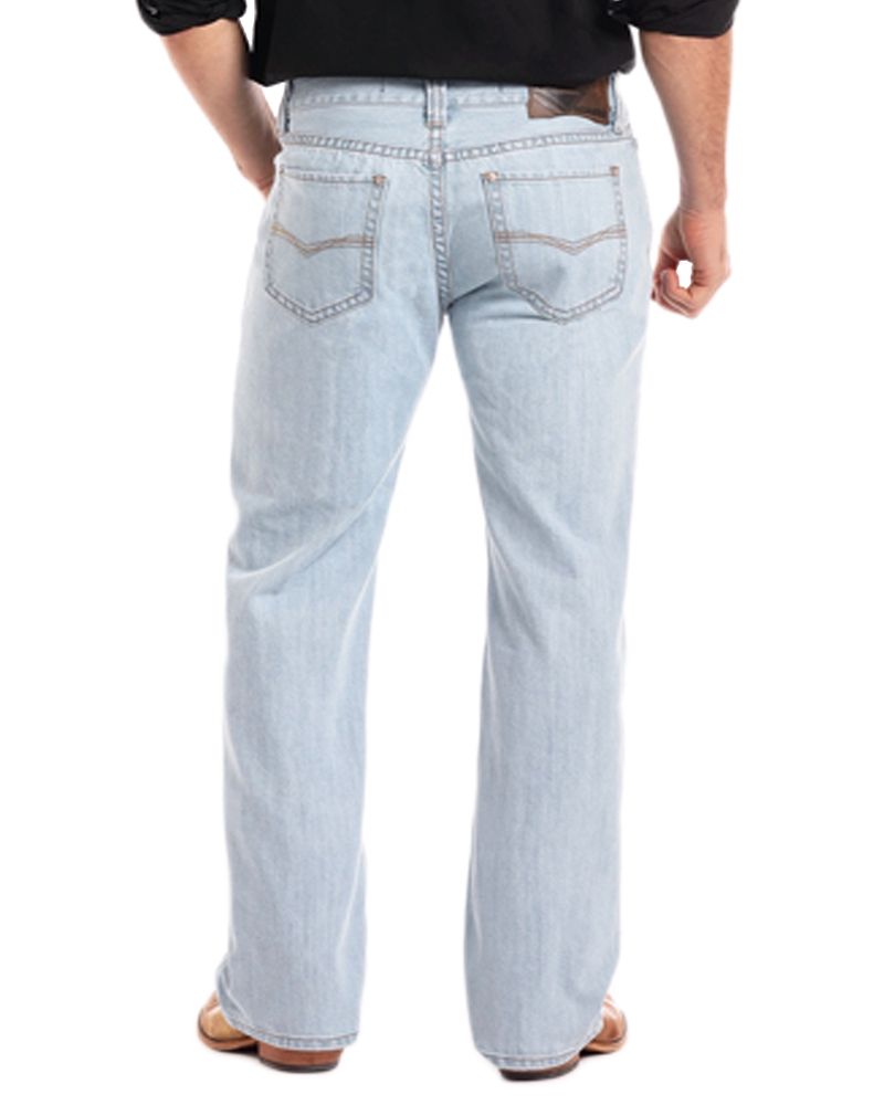 Rock and Roll Cowboy Double Barrel Straight Leg Light Wash Denim