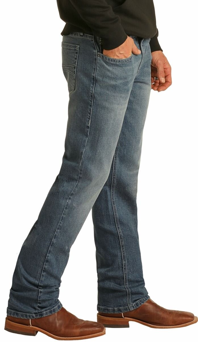 Hooey Slim Fit Stretch Straight Bootcut Jeans M1R1807