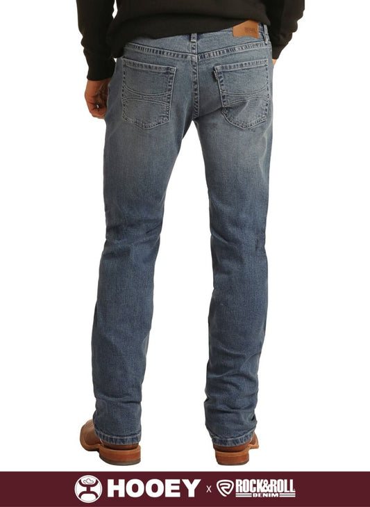 Hooey Slim Fit Stretch Straight Bootcut Jeans M1R1807