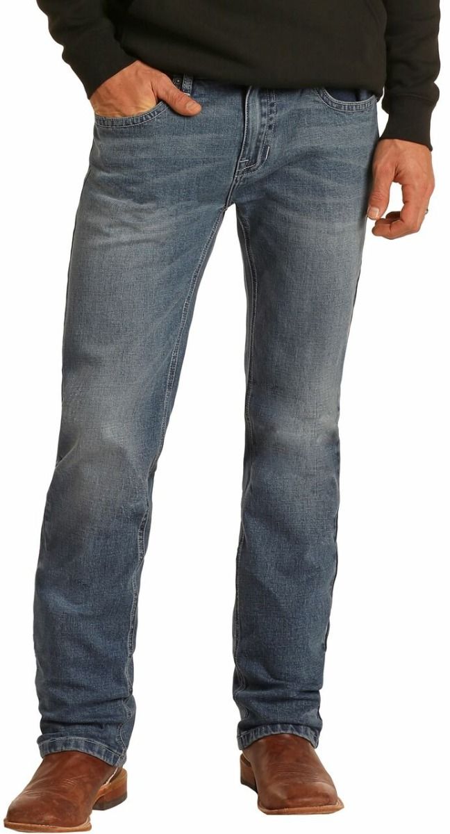 Hooey Slim Fit Stretch Straight Bootcut Jeans M1R1807