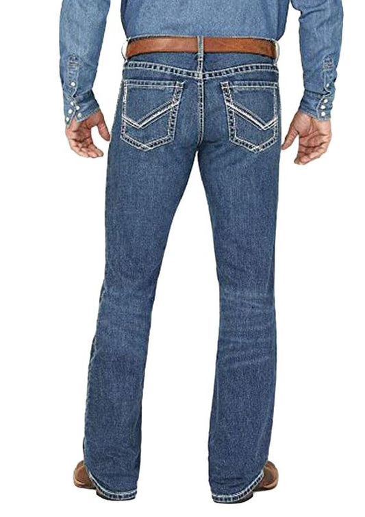 Cinch Men's Ian Medium Wash Slim Bootcut Performance Jeans