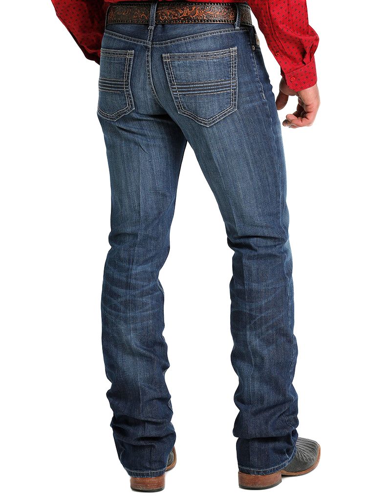 Cinch Men's Ian Stretch Mid Rise Slim Fit Boot Cut Jeans  MB55336001