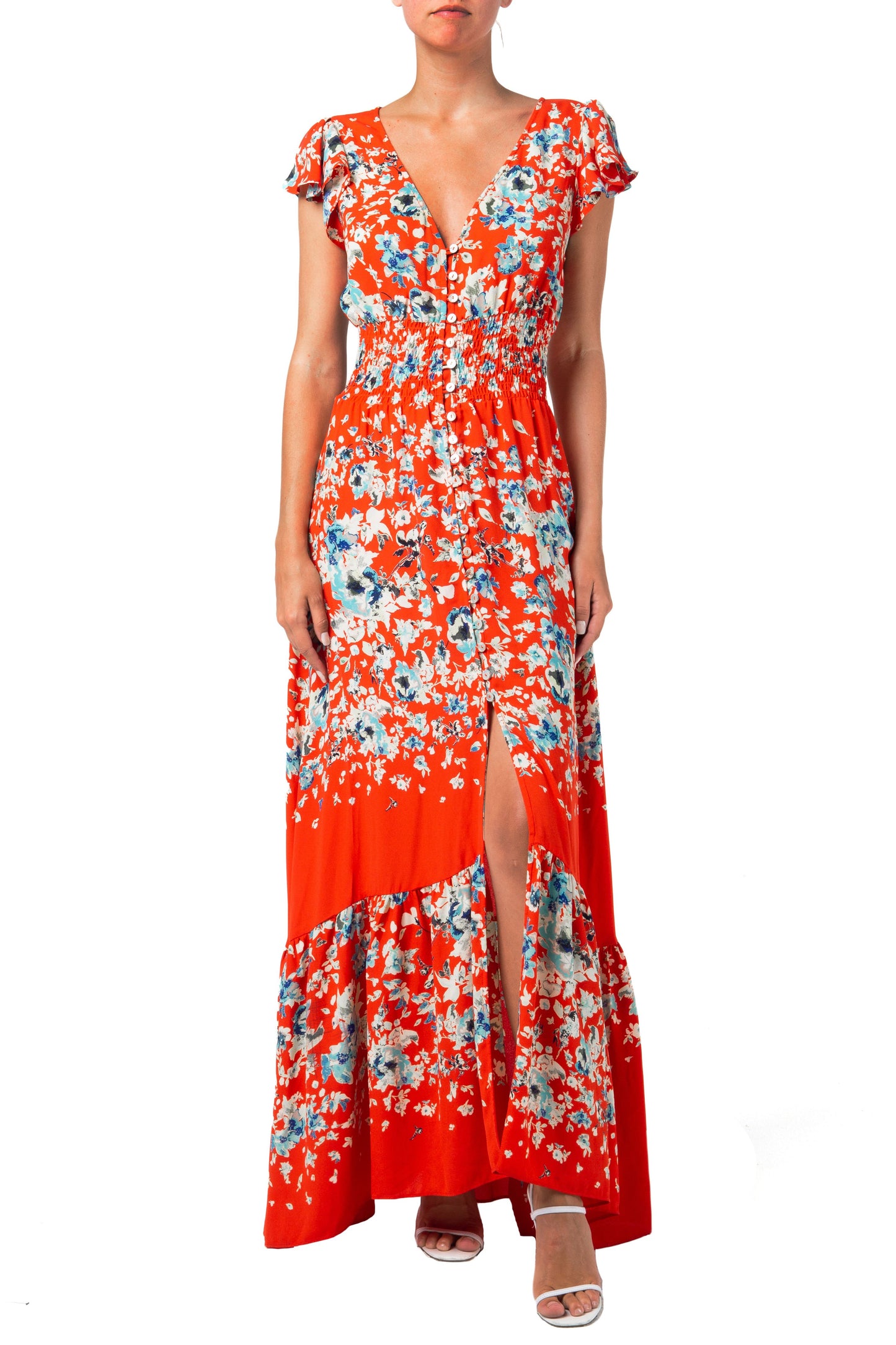 Miss Me Floral Print Maxi Dress