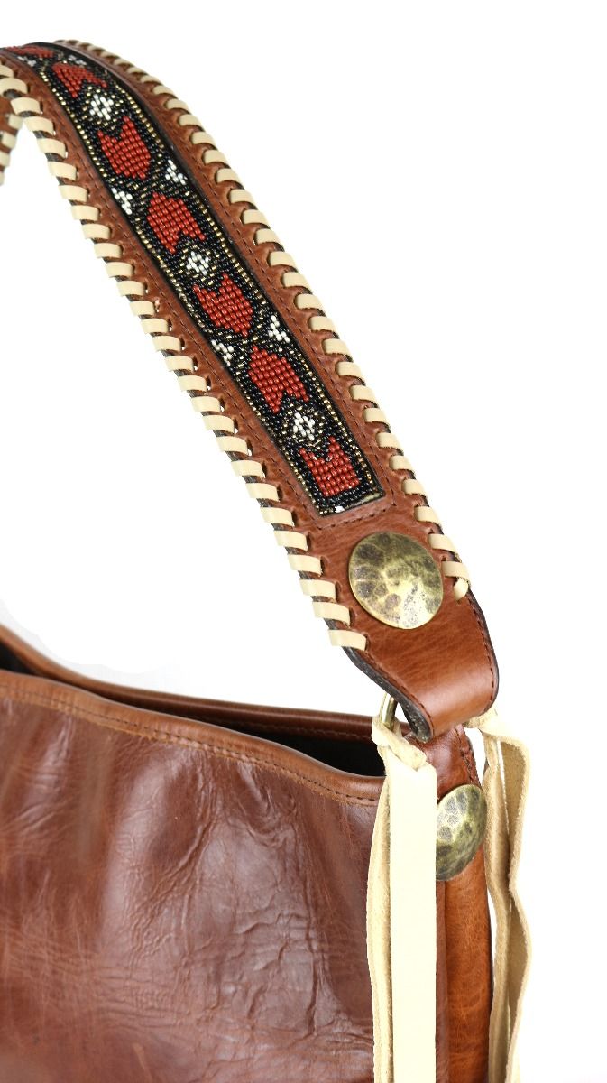 Double J Saddlery Brandy Pull-Up Messenger Tote