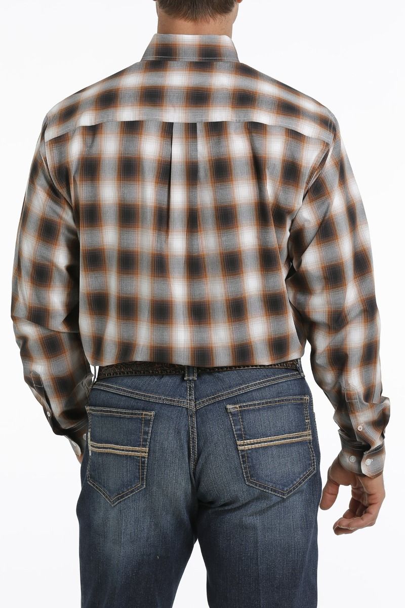 Men's Long Sleeve Plaid Button Down By Cinch MTW1105291