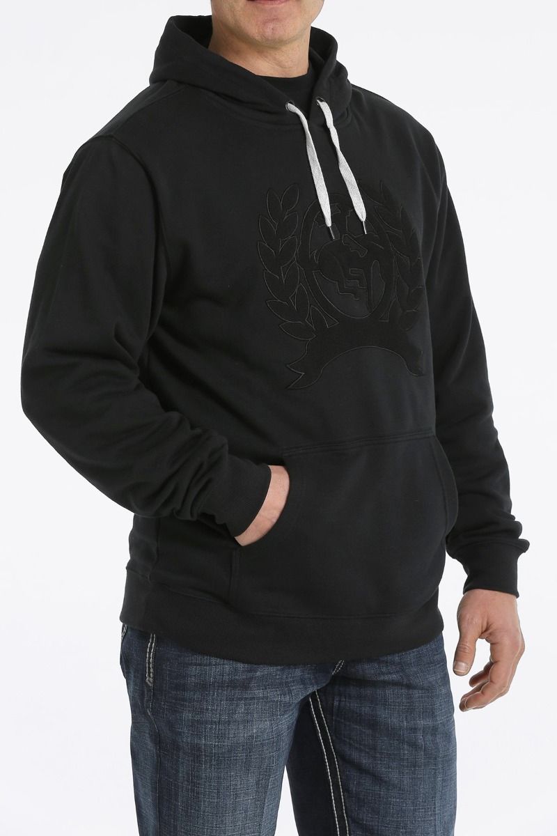 Men's Cinch Hoodie In Black MWK1206021