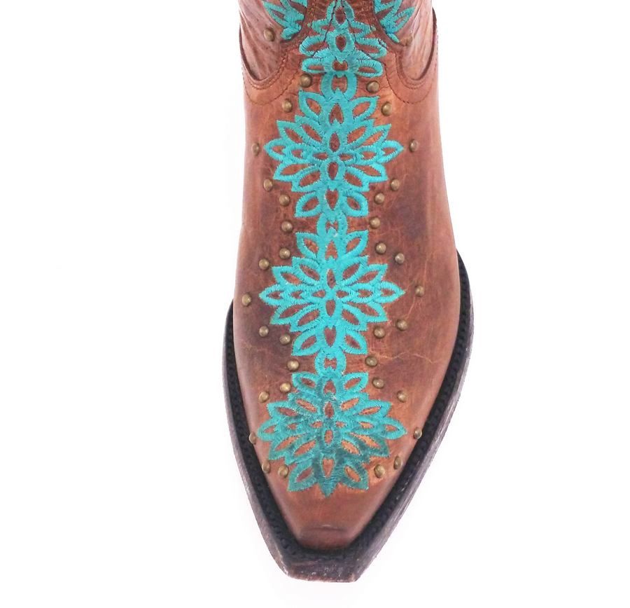 Old Gringo Tatum 13" Vesuvio Brass and Turquoise Boots