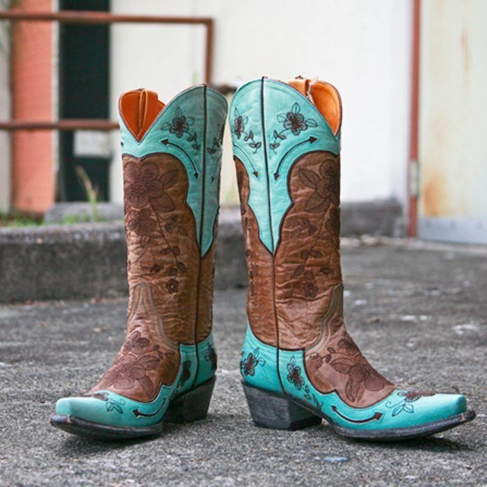 Old Gringo Bonnie Pippin Teal and Brown Boot