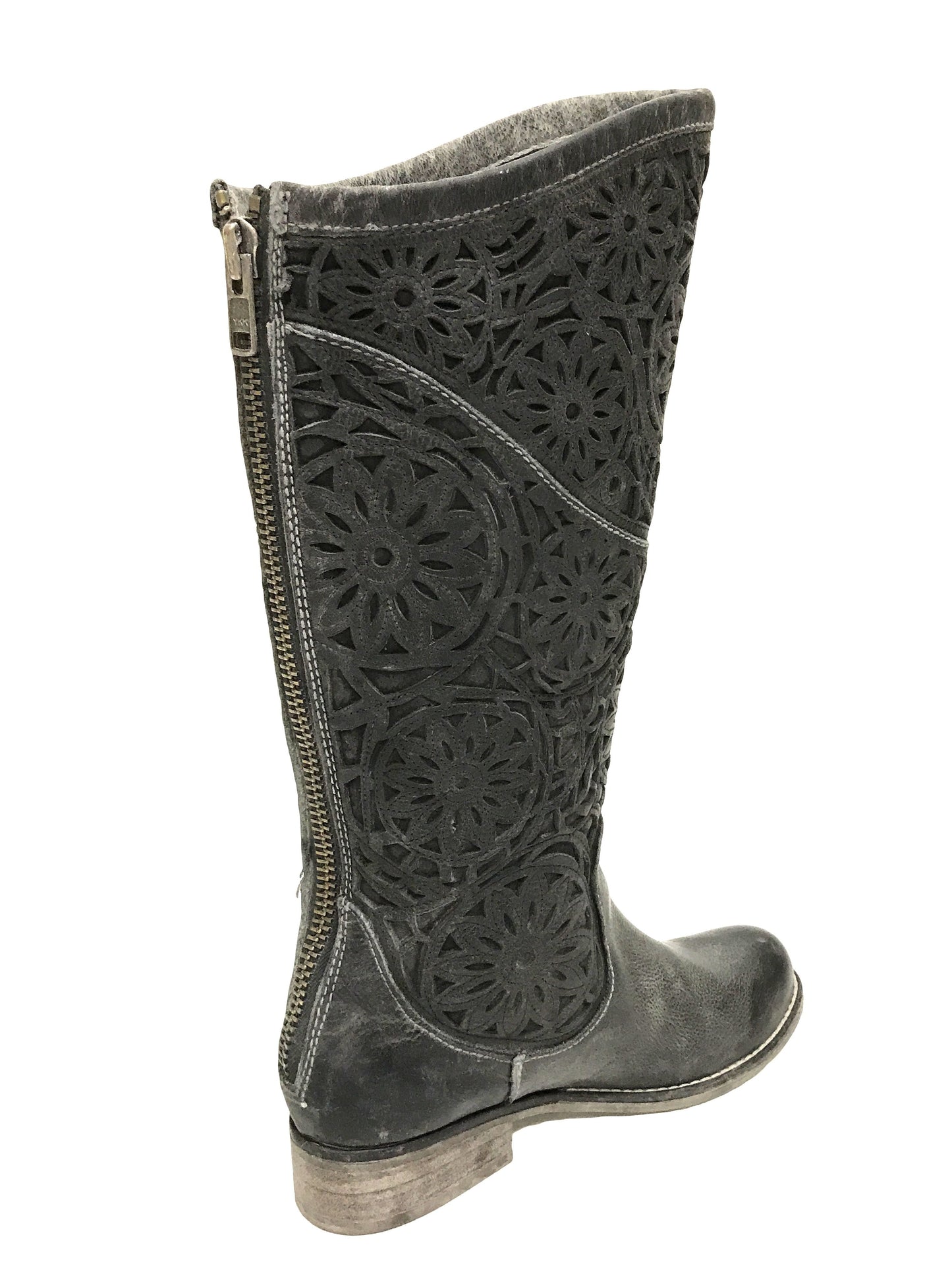 Corral Black Laser Cut Riding Boots