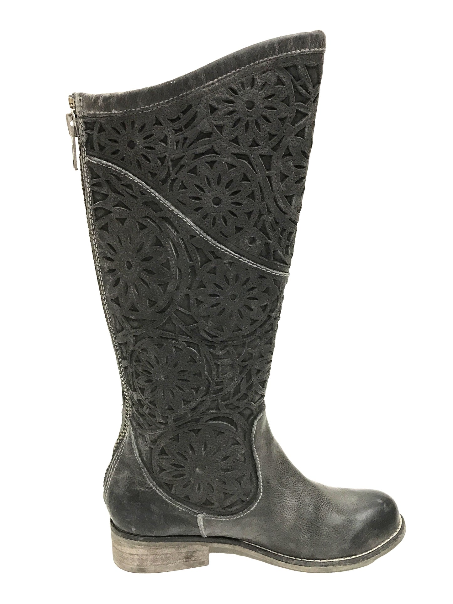 Corral Black Laser Cut Riding Boots