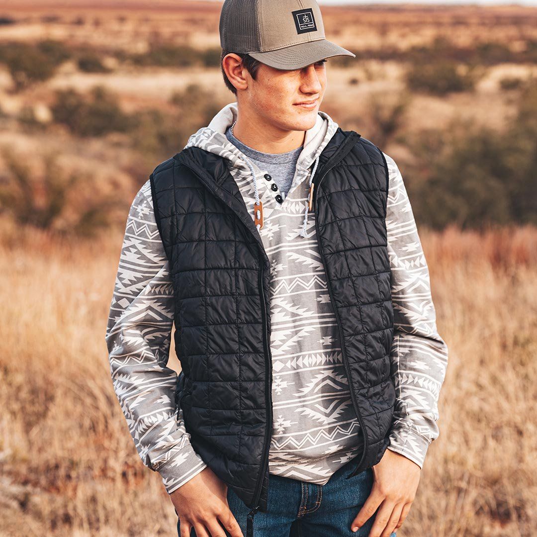 Men's Wesley Vest in Black by STS Ranchwear STS3051L