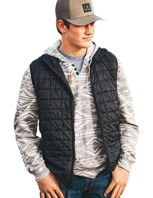 Men's Wesley Vest in Black by STS Ranchwear STS3051L