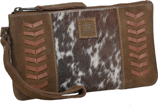 Cowhide Saddle Tramp Wristlet By STS Ranchwear