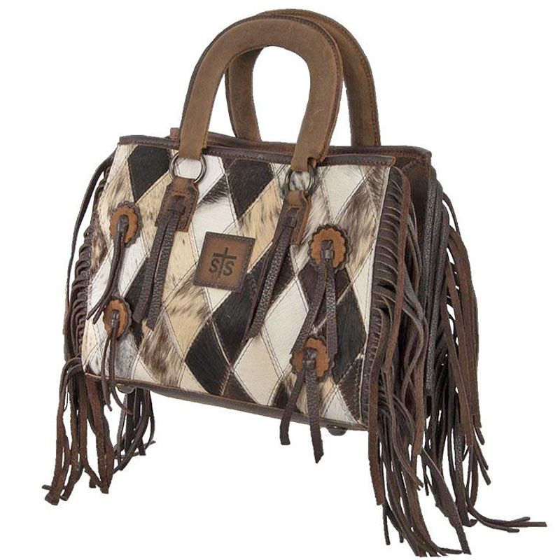 Diamond Cowhide Satchel By STS Ranchwear STS36732