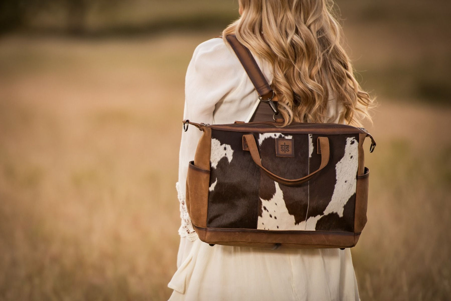 STS Ranchwear Cowhide Diaper Bag