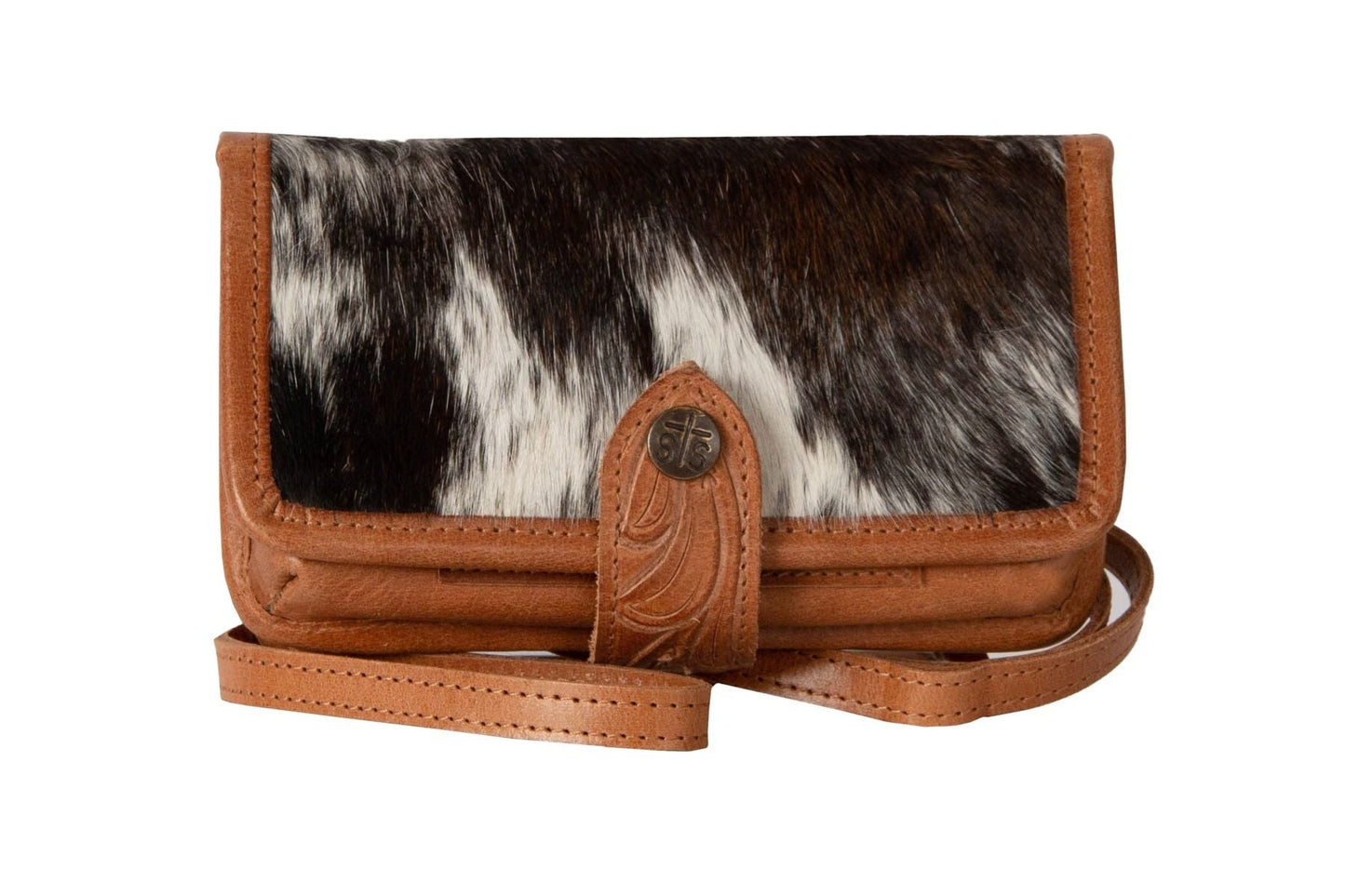 Yippee Kiyay Crossbody Cowhide Leather Wallet By STS Ranchwear STS38440