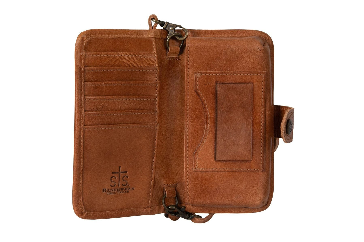 Yippee Kiyay Crossbody Cowhide Leather Wallet By STS Ranchwear STS38440