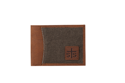 STS Ranchwear Dark Canvas Foreman Collection Wallet STS61188