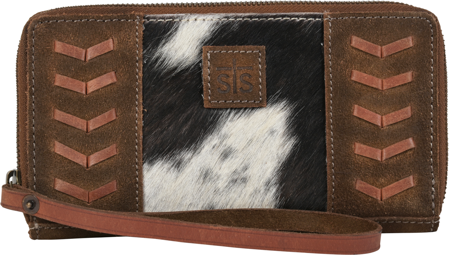 Cowhide Saddle Tramp Bentley Wallet By STS Ranchwear