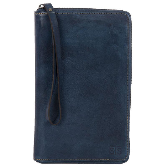 Denim Leather B.A. Wallet by STS