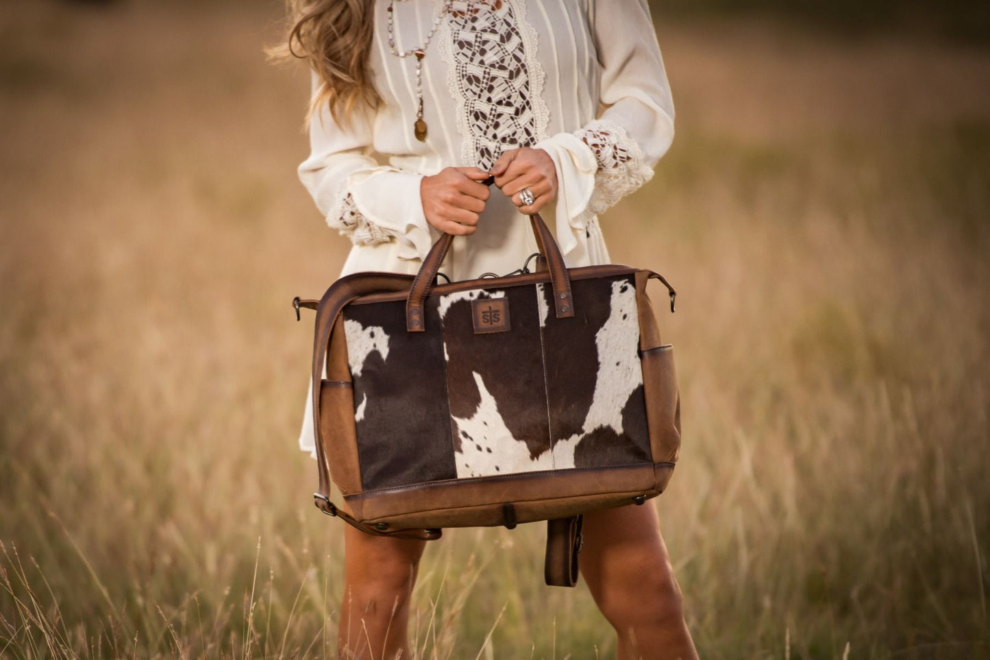 STS Ranchwear Cowhide Diaper Bag