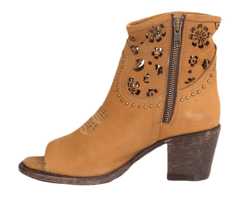 Miss Macie Ana Grace Open Toe Studded Ankle Boot