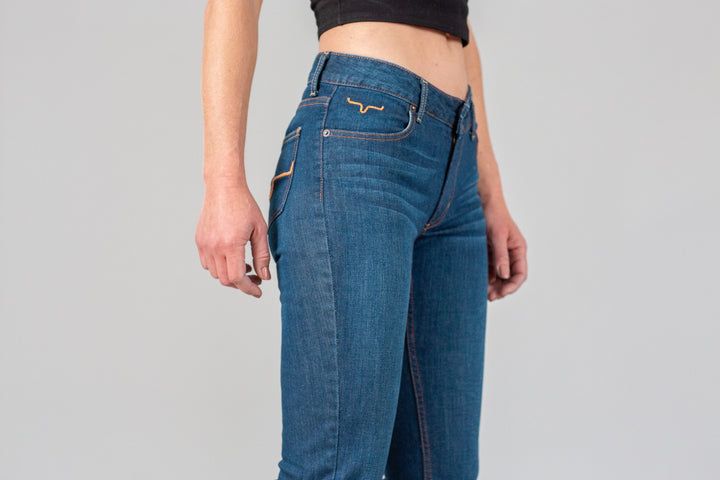 Lola Raw Hem Jean Blue by Kimes Ranch