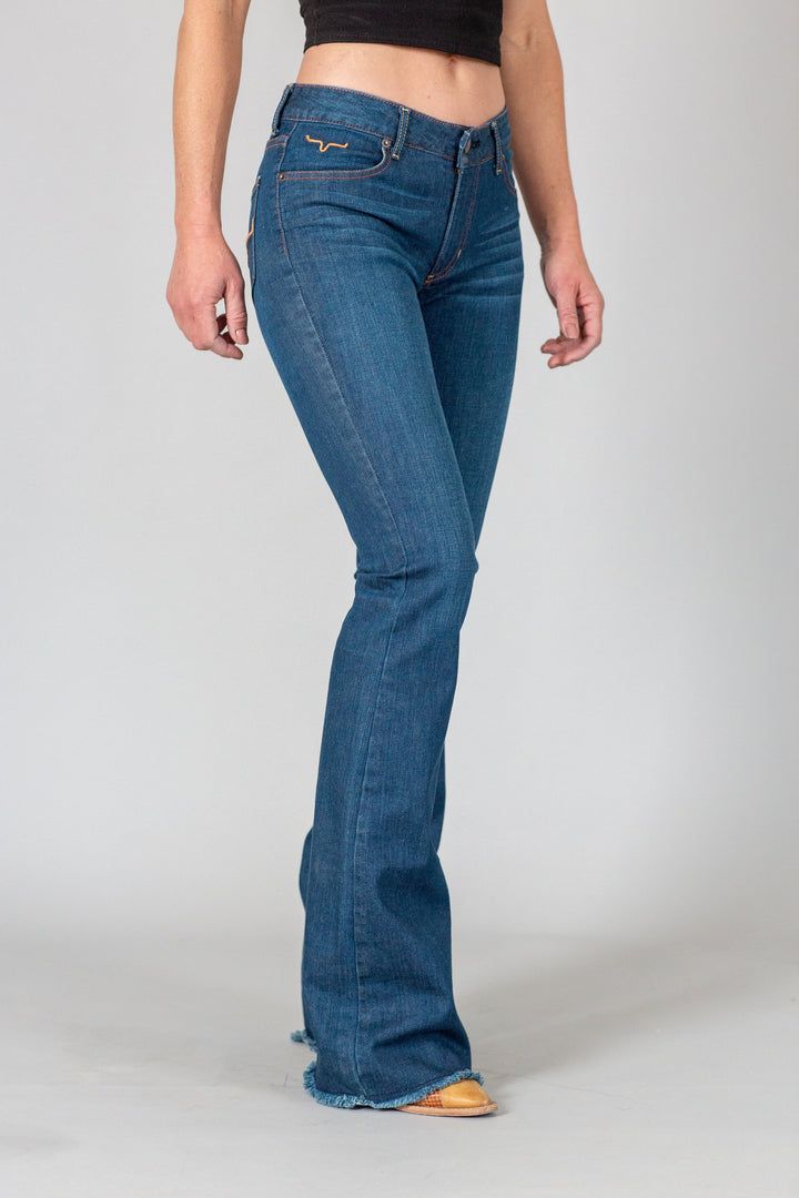 Lola Raw Hem Jean Blue by Kimes Ranch