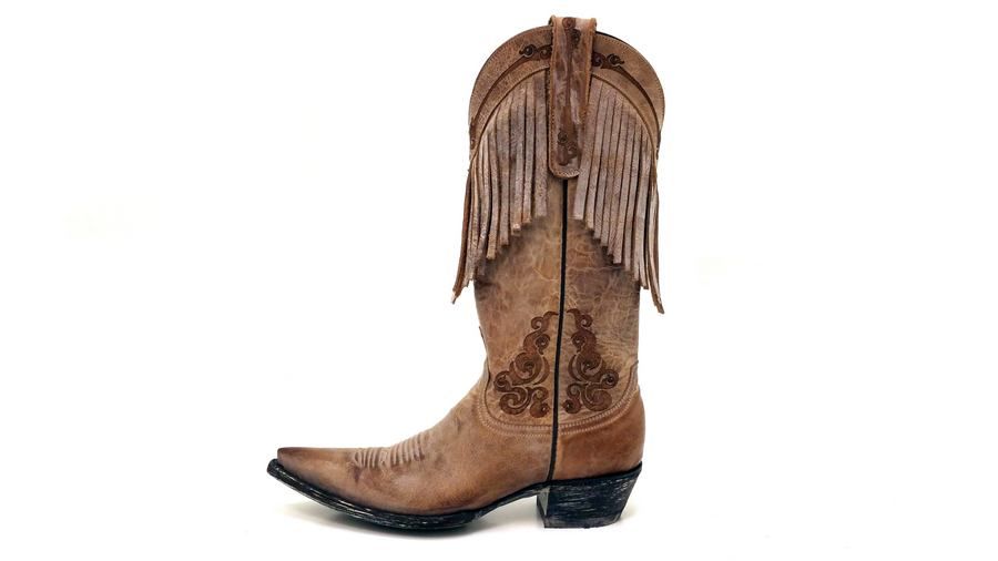 Yippee Ki Yay by Old Gringo Anna Berta 13" Beige Boots