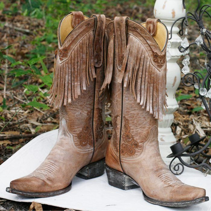 Yippee Ki Yay by Old Gringo Anna Berta 13" Beige Boots